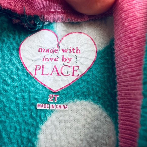 Place Blue and Pink One Piece Footies with Stripes and Polka Dots - Picture 4 of 7